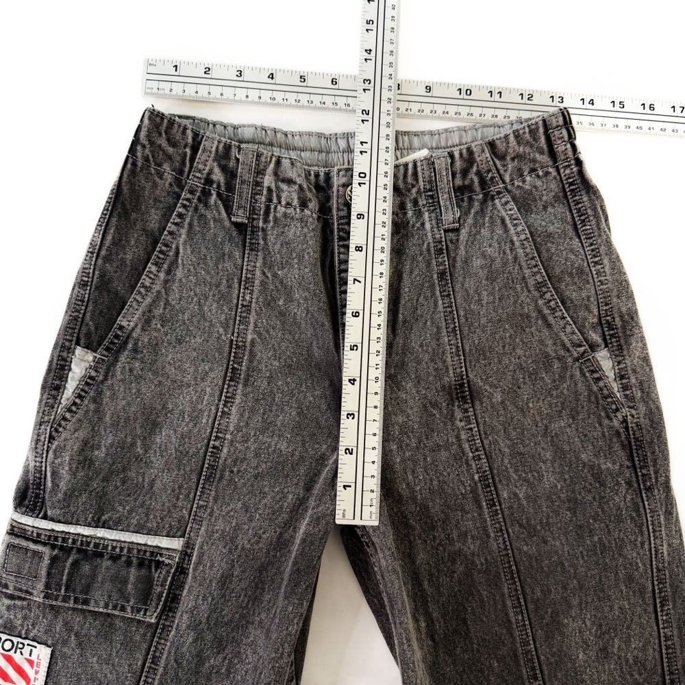 Vintage Levi’s Sport 80s Acid Wash Jogger Jeans Mens Womens Small Hip Hop - Picture 6 of 8